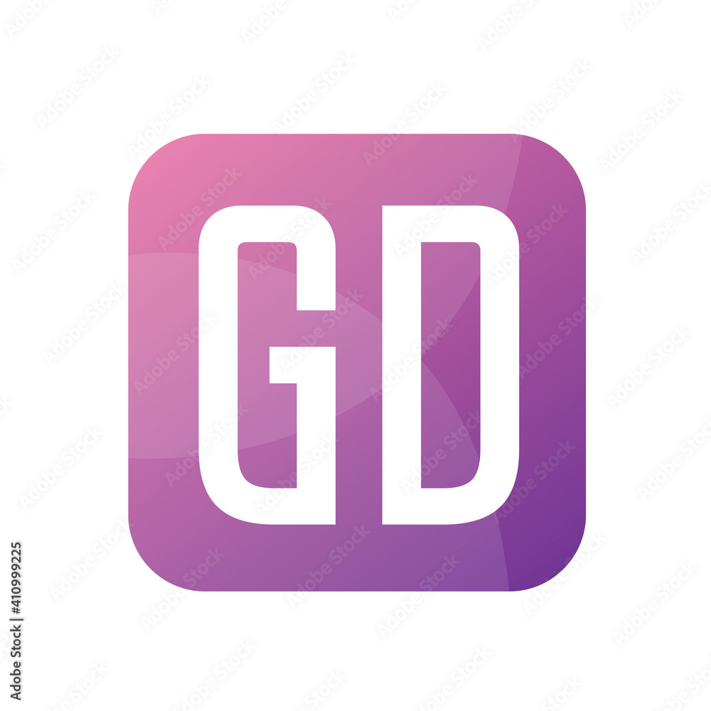 GD Letter Logo Design With Simple style GD Letter Logo Design With Simple style