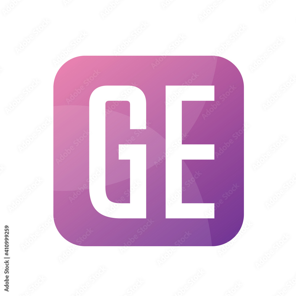 GE Letter Logo Design With Simple style GE Letter Logo Design With Simple style