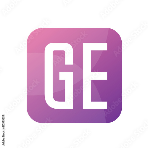 GE Letter Logo Design With Simple style © ARUM  23