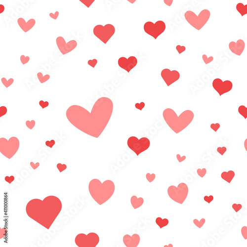 Heart icons seamless pattern  texture background.
