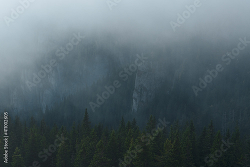 Cold morning in the mountains