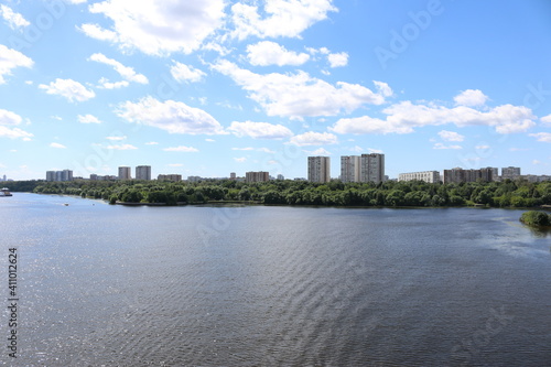 Photography moscow khimki river summer panorama