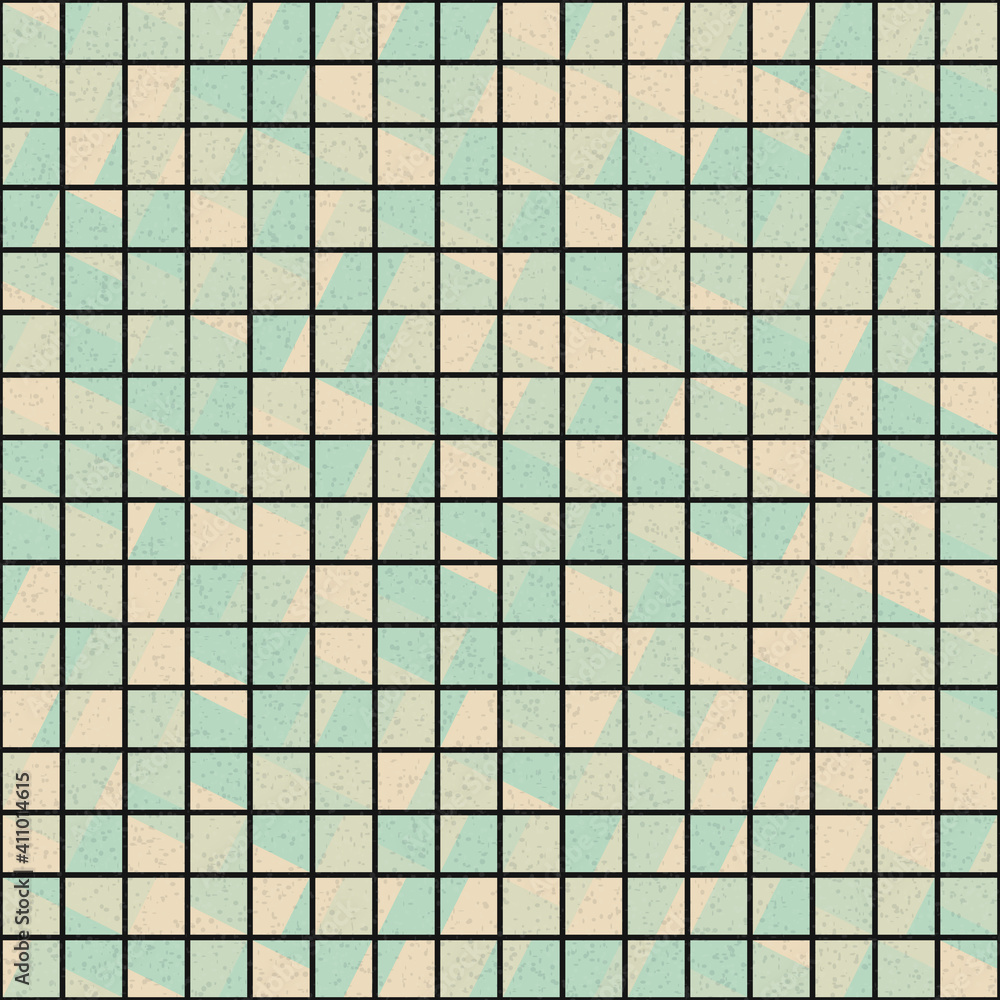 Fototapeta premium Abstract Geometric Pattern generative computational art illustration