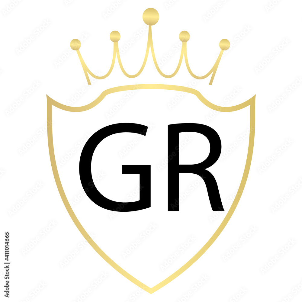 GR Letter Logo Design With Simple style GR Letter Logo Design With Simple style