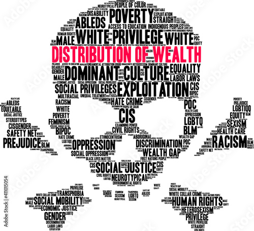Distribution of Wealth Word Cloud