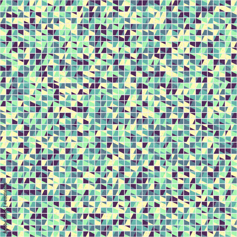 Fototapeta premium Abstract Geometric Pattern generative computational art illustration
