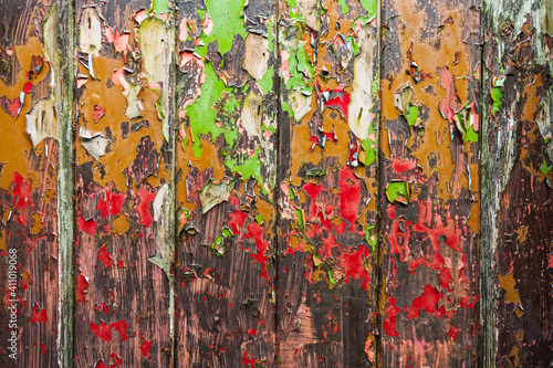 Φωτογραφία Old painted gate as background