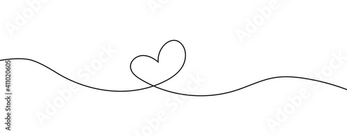 Heart sketch doodle, hand drawn heart. Vector illustration isolated on white background. Valentine's Day. Love Line