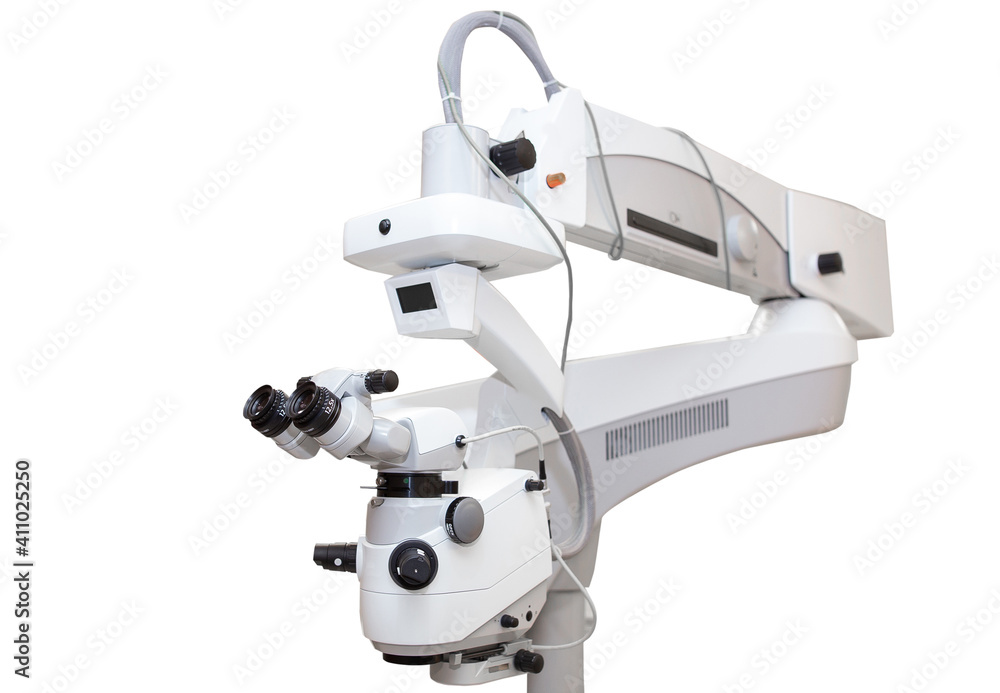 Ophthalmic equipment for the correction and treatment of vision on a white background Ophthalmic equipment for the correction and treatment of vision on a white background