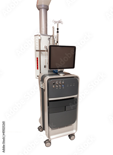 Ophthalmic equipment for the correction and treatment of vision on a white background