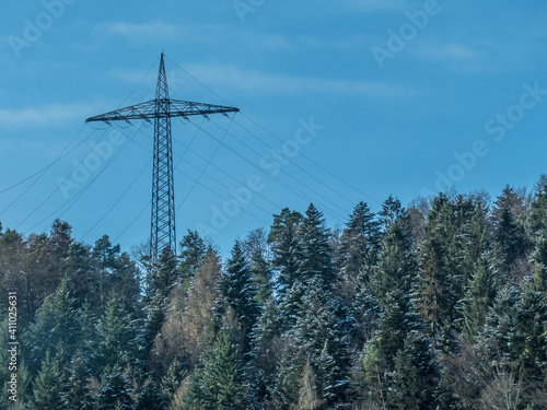 Strommasten einer Hochspannungsleitung