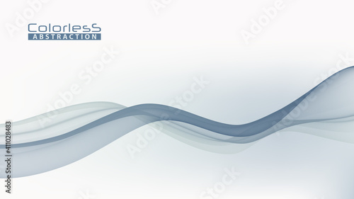 Undulating colorless abstraction. Subtle graphics