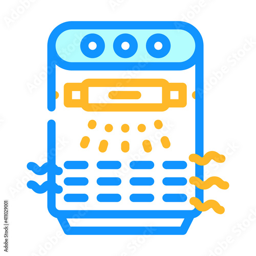 ionization air cleaner color icon vector illustration
