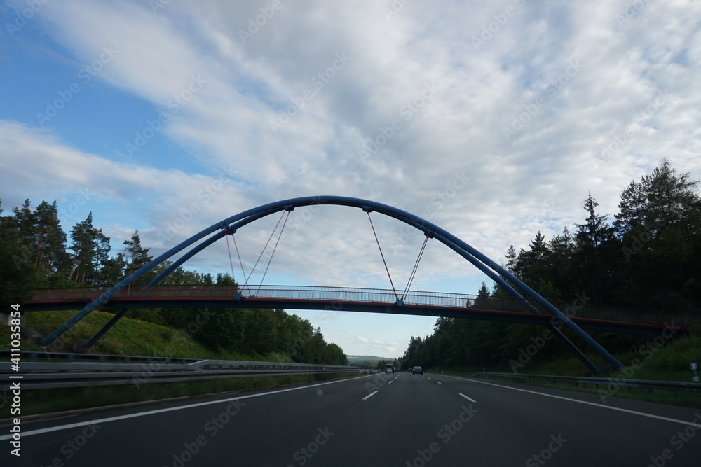 Brücke auf der Autobahn nach Fürth