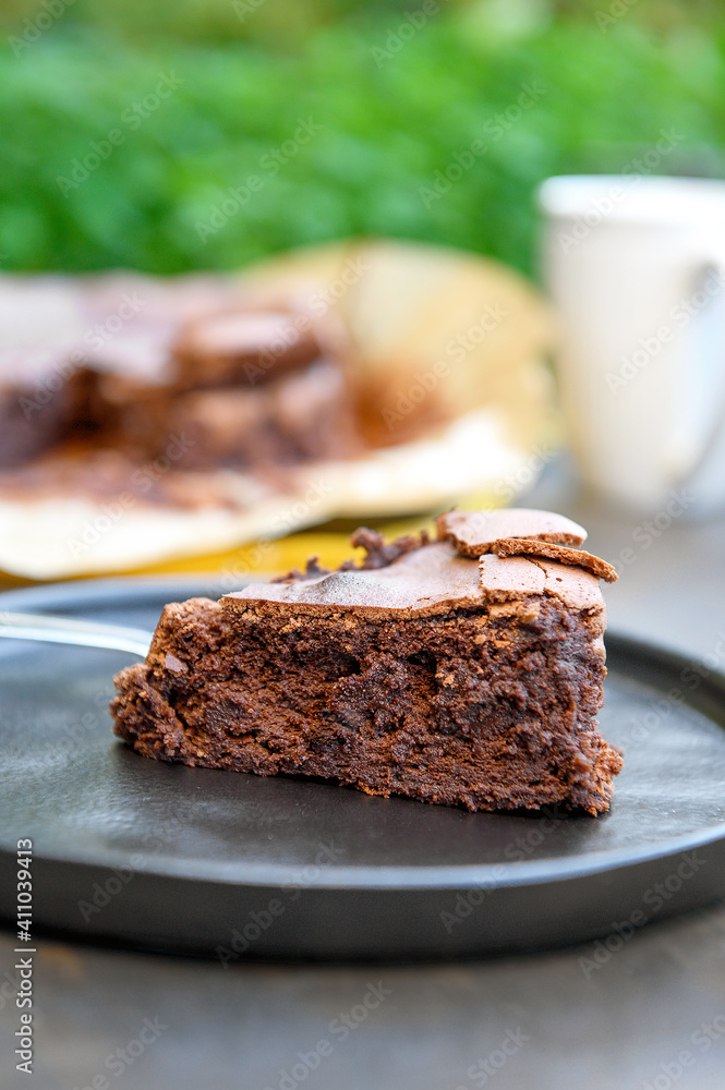 chocolate pie. Breakfast for tea chocolate pie. Breakfast for tea
