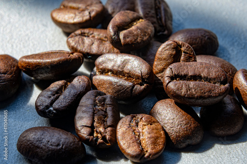 La textura del grano de café