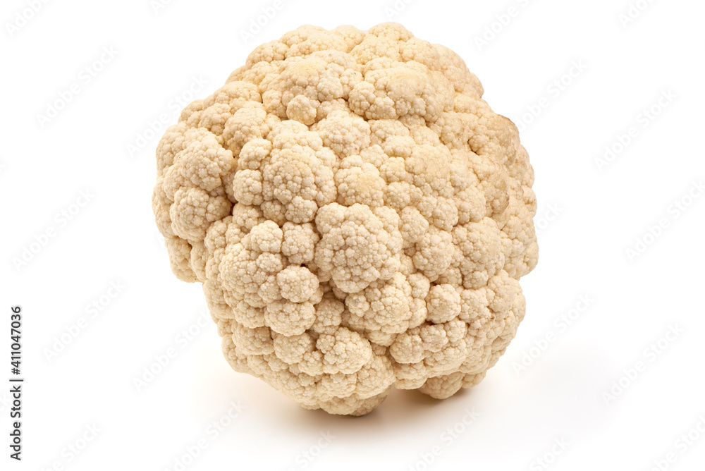 Cauliflower cabbage, isolated on white background Cauliflower cabbage, isolated on white background
