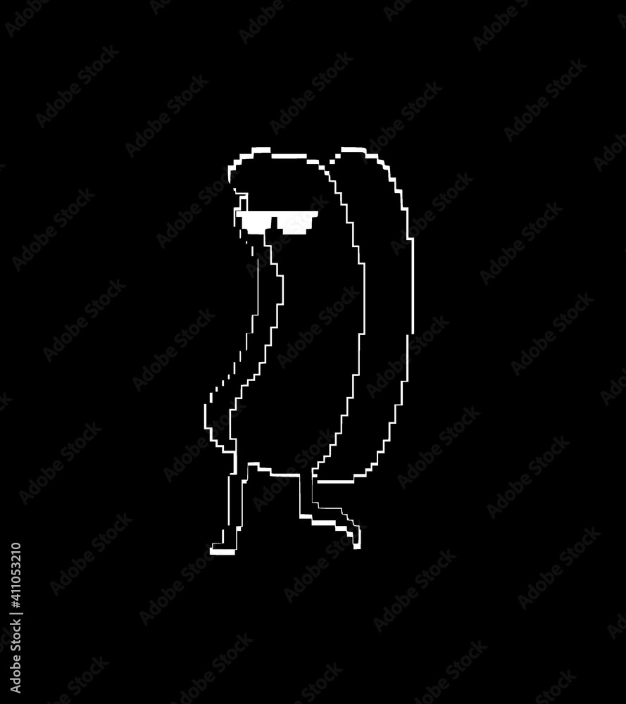 pixelated hot dog pixelated hot dog