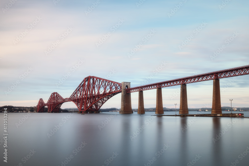 The Forth Rail Bridge crossing between Fife and Edinburgh, Scotland, United Kingdom The Forth Rail Bridge crossing between Fife and Edinburgh, Scotland, United Kingdom