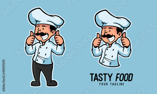chef mascot logo