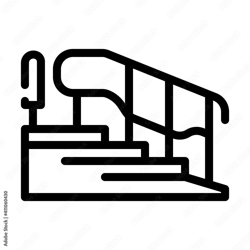 dynamic exercise ladder-bars line icon vector illustration dynamic exercise ladder-bars line icon vector illustration