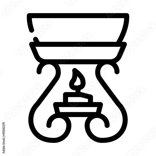 aroma oil line icon vector illustration flat