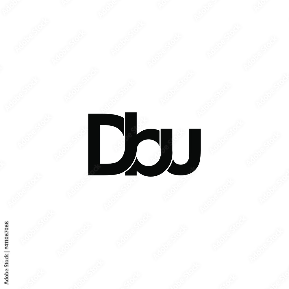 dbu letter original monogram logo design dbu letter original monogram logo design