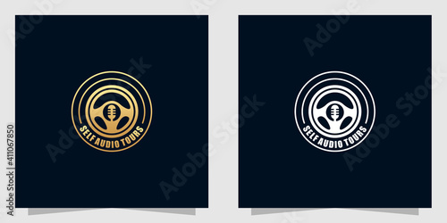 Audio tour logo design inspiration