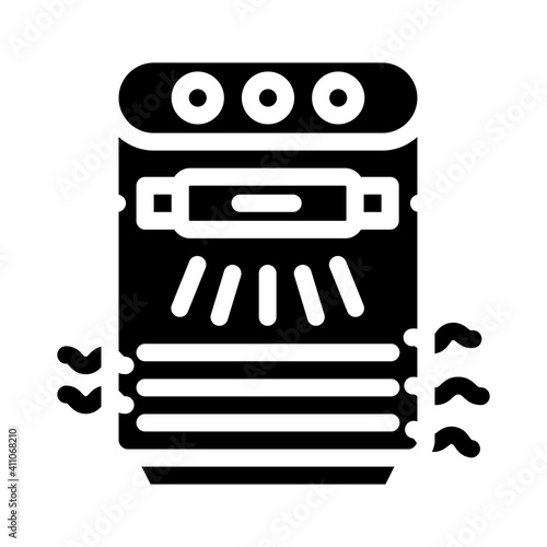 ionization air cleaner glyph icon vector illustration