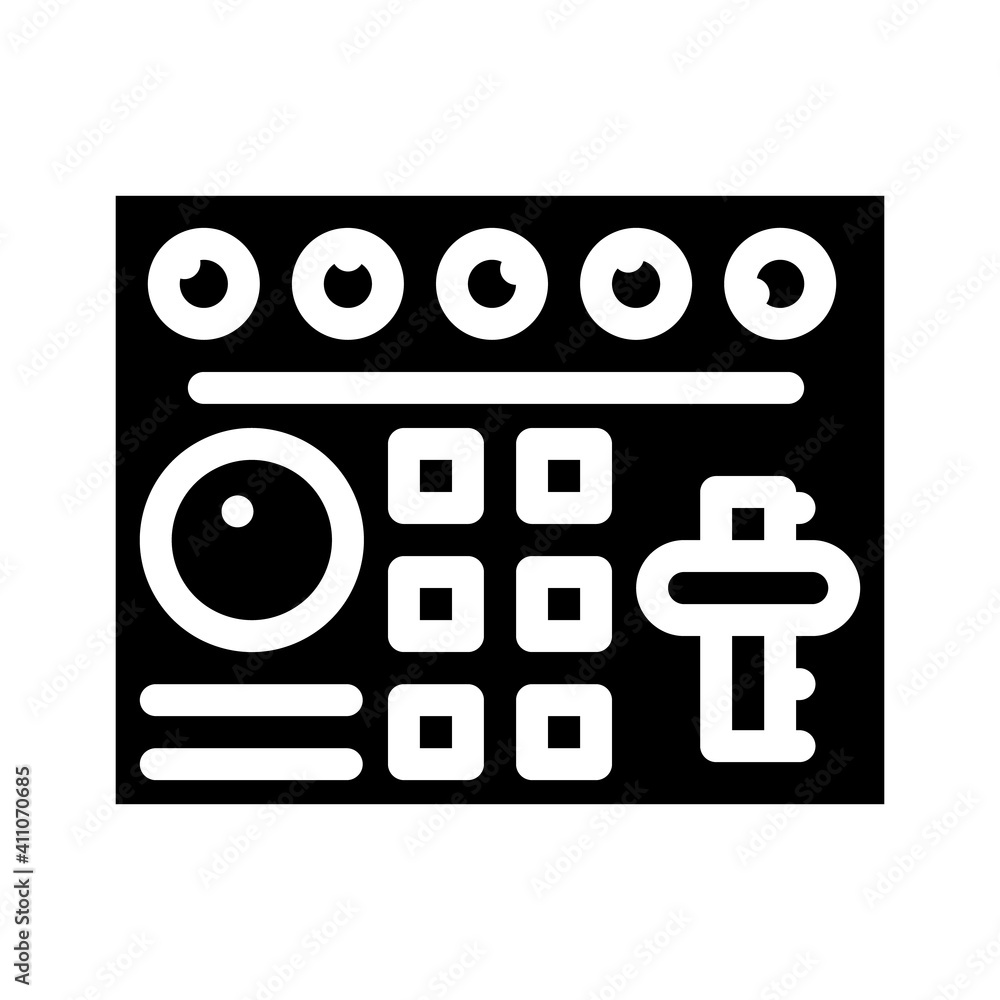 video mixer glyph icon vector illustration flat video mixer glyph icon vector illustration flat