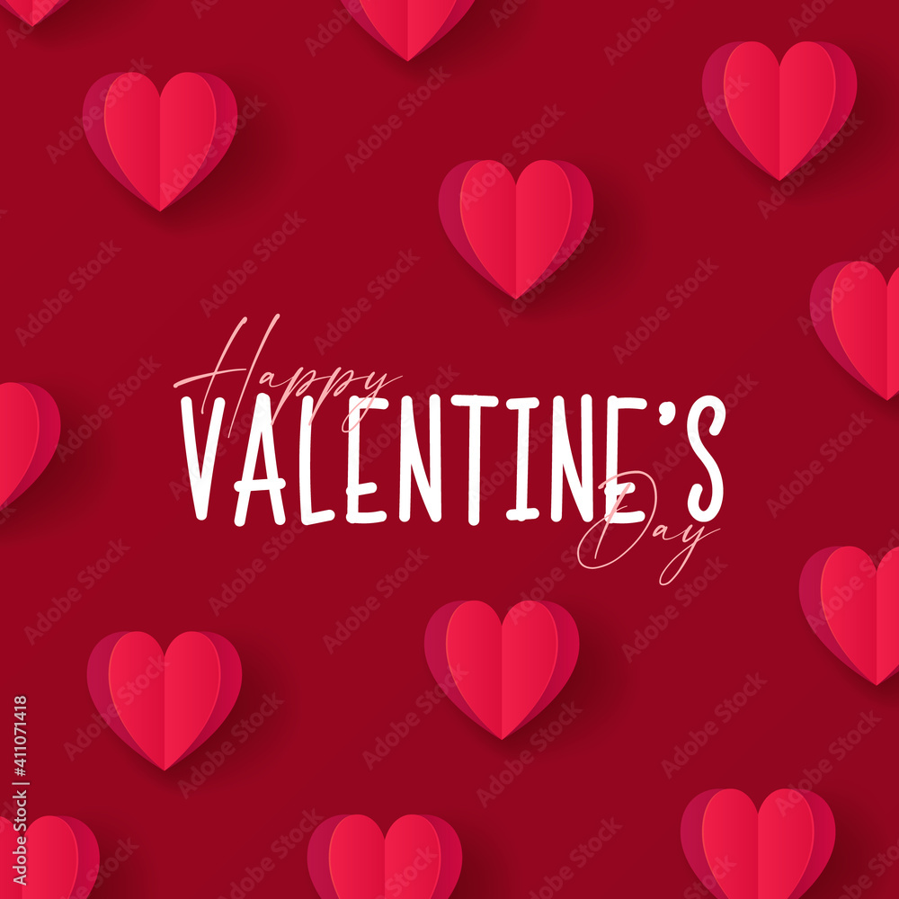 Happy Valentines day . Valentine day background design . Vector illustration. Wallpaper, flyers, invitation, posters, brochure, banners.