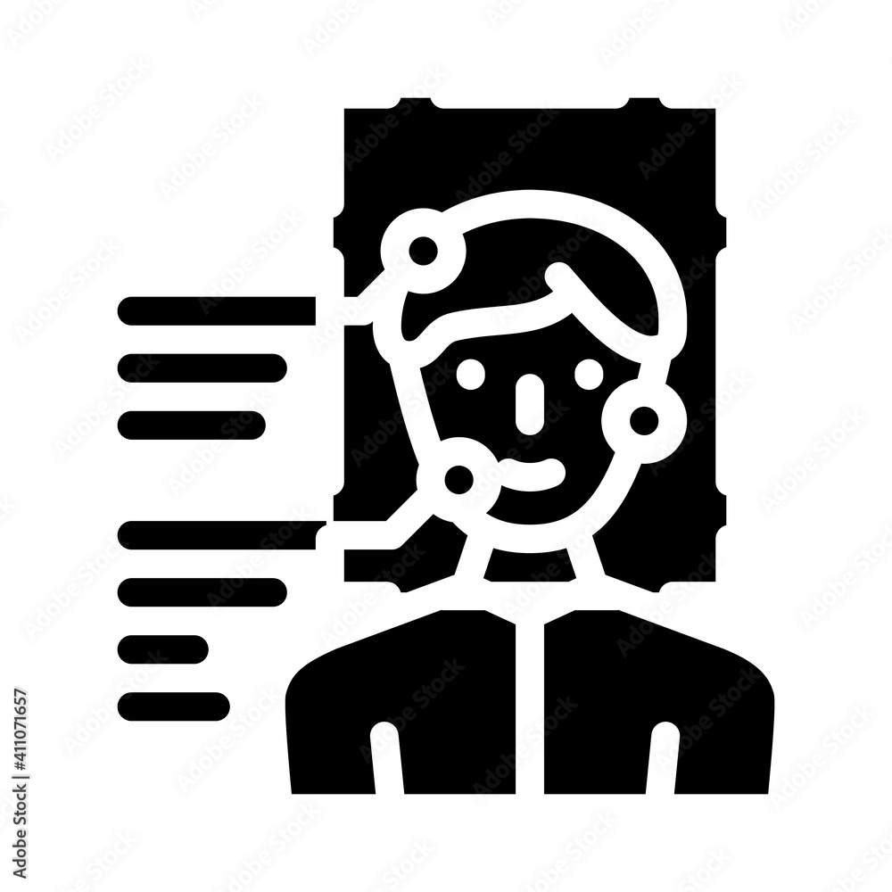 identity identification glyph icon vector illustration flat identity identification glyph icon vector illustration flat
