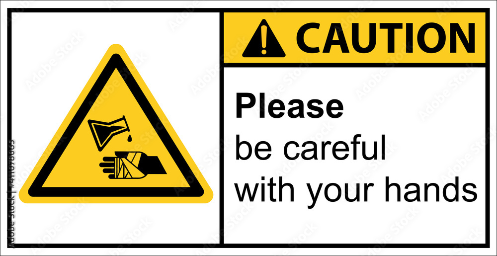 Chemical warning Be careful of chemicals hitting your hands. Chemical warning Be careful of chemicals hitting your hands.