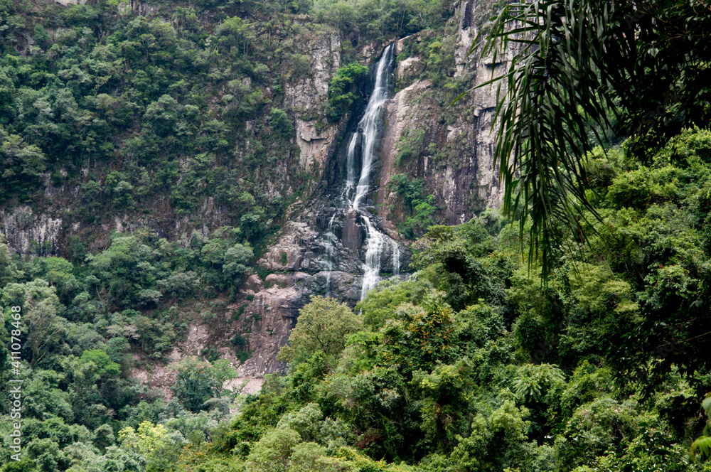 waterfall in the mountains in Veranópolis , brazil 