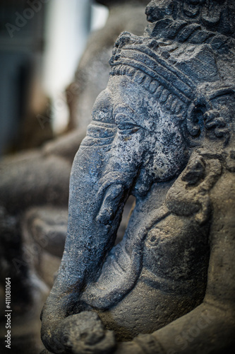 Stone sculpture of Elephant god 1