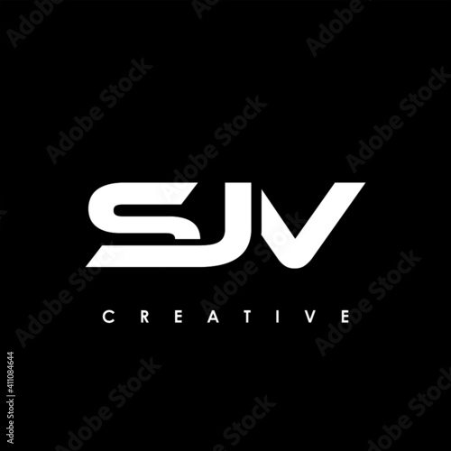 SJV Letter Initial Logo Design Template Vector Illustration