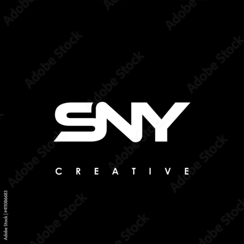 SNY Letter Initial Logo Design Template Vector Illustration