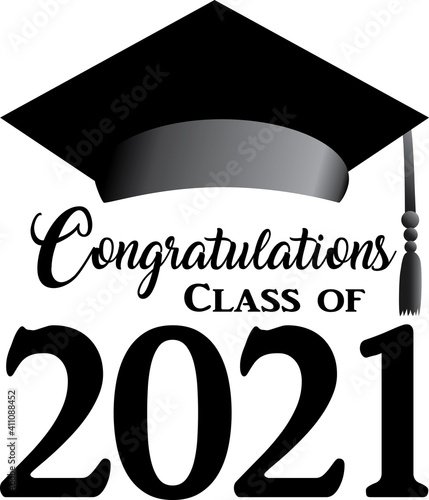 Class of 2021 Graphic Congratulations BW