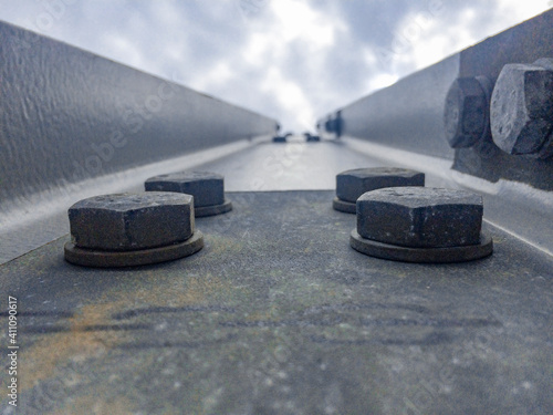Canvas Print tire on the road