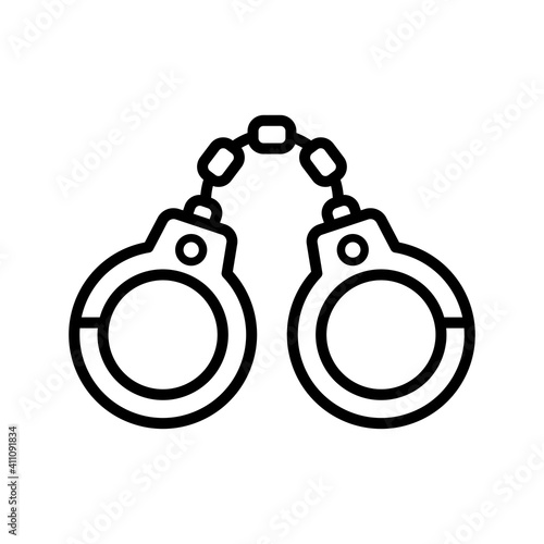 handcuffs icon design vector template