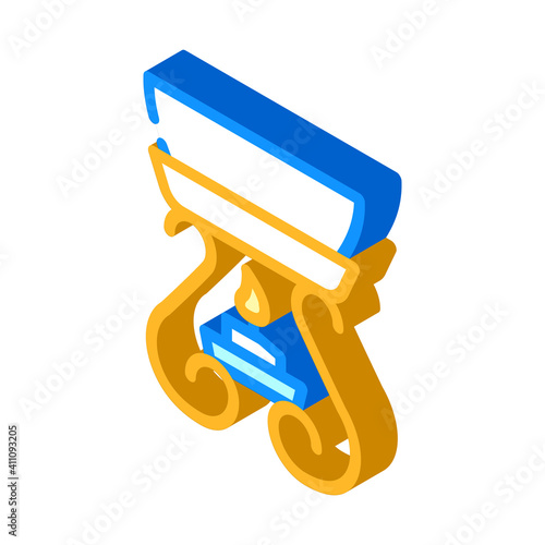 aroma oil isometric icon vector illustration color