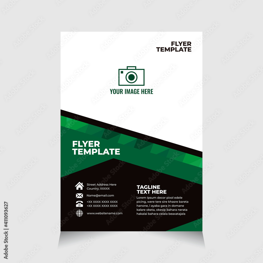 Obraz premium Flyer, flyer template, flyer business, flyer corporate, brochure, brochure template, etc