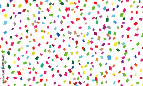 カラフル　紙吹雪　ベクターイラスト