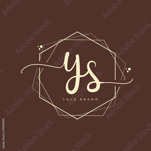 YS Initial handwriting logo. Hand lettering Initials logo branding, Feminine and luxury logo design.