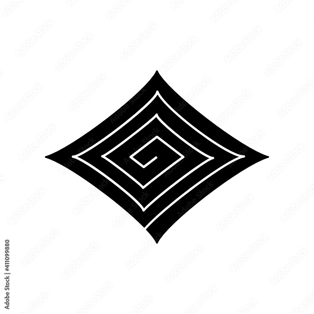 稲妻紋・反り稲妻(そりいなづま) / 反り稲妻菱(そりいなづまびし) 稲妻紋・反り稲妻(そりいなづま) / 反り稲妻菱(そりいなづまびし)