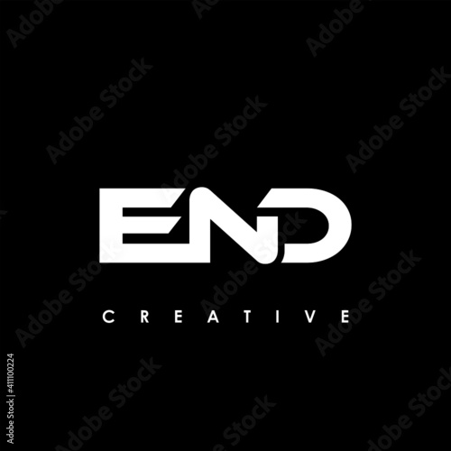 END Letter Initial Logo Design Template Vector Illustration