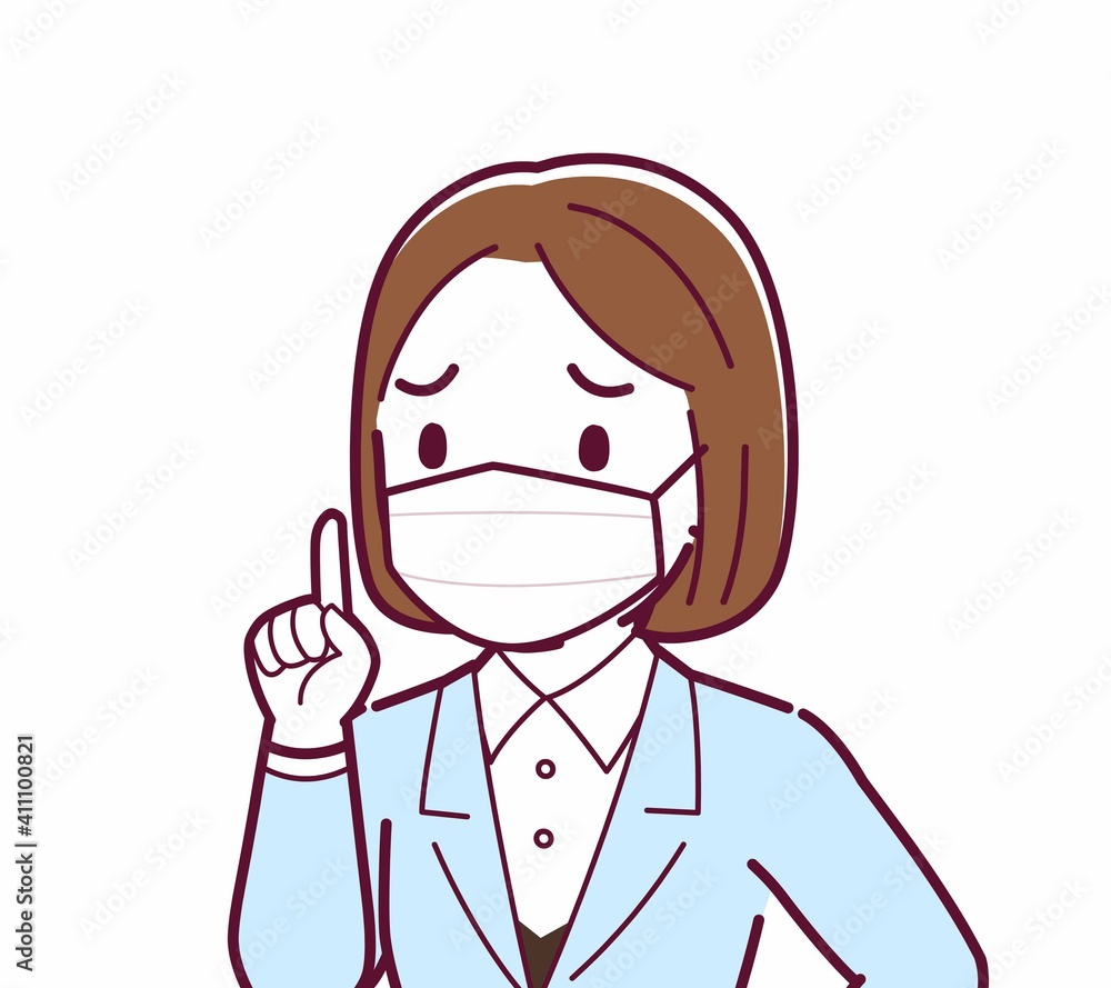 Young woman in a light blue suit Young woman in a light blue suit