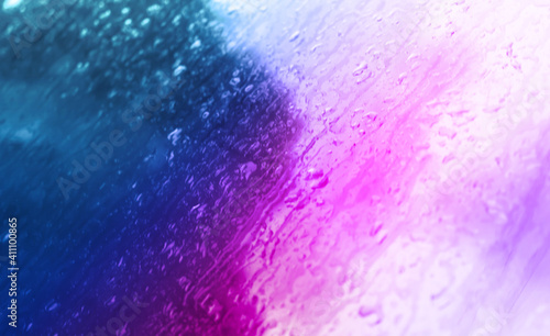 gradient blue and pink,purple with dew drop abstract background