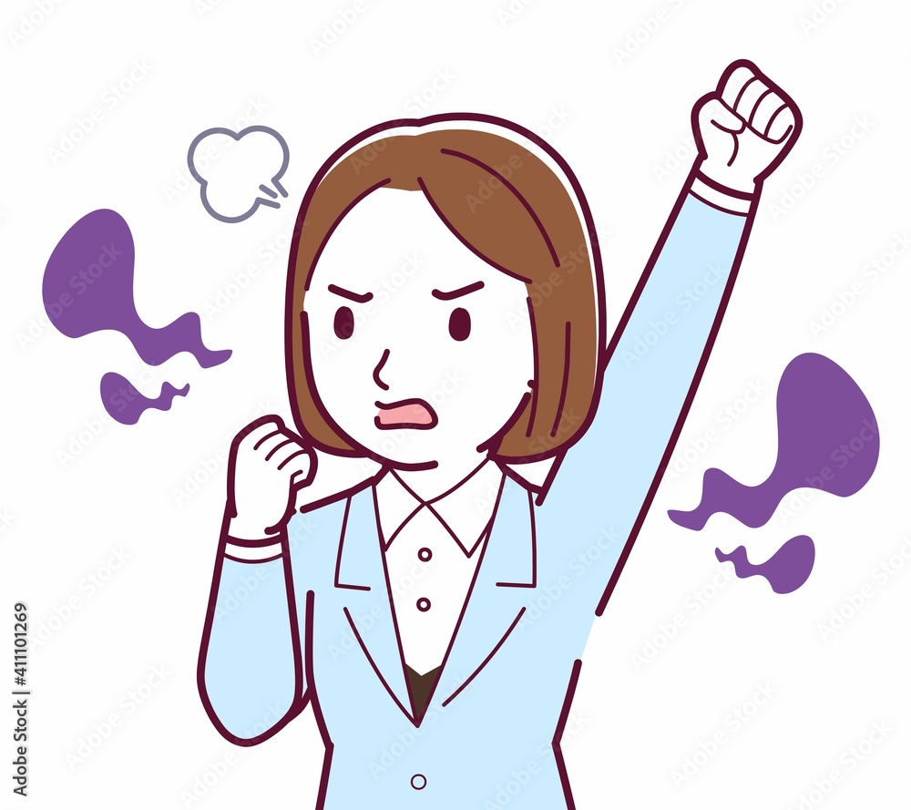 Young woman in a light blue suit Young woman in a light blue suit