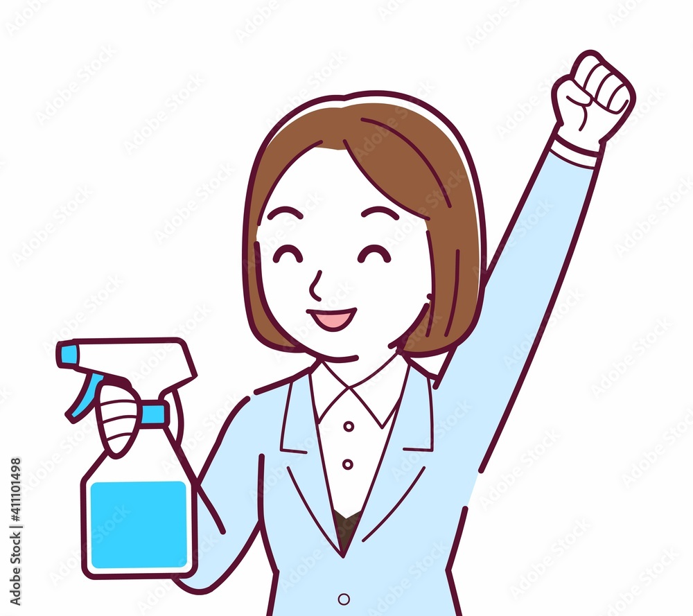 Young woman in a light blue suit Young woman in a light blue suit